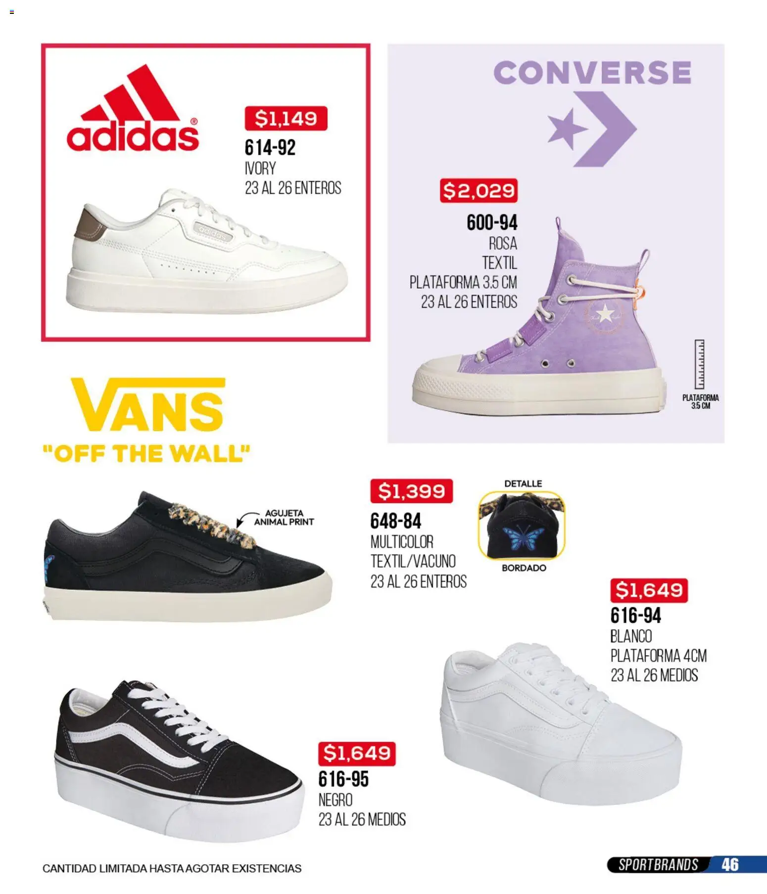 Nuevas ofertas de Cklass válidas en toda la República Mexicana desde el 14.04.2026. ¡Encuentra las mejores ofertas en Cklass catálogo 3X2 Digital Calzado! | Página: 47