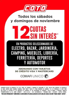 Vista previa Coto - Banco Comafi CSI Noviembre válido desde el 01.11.2025