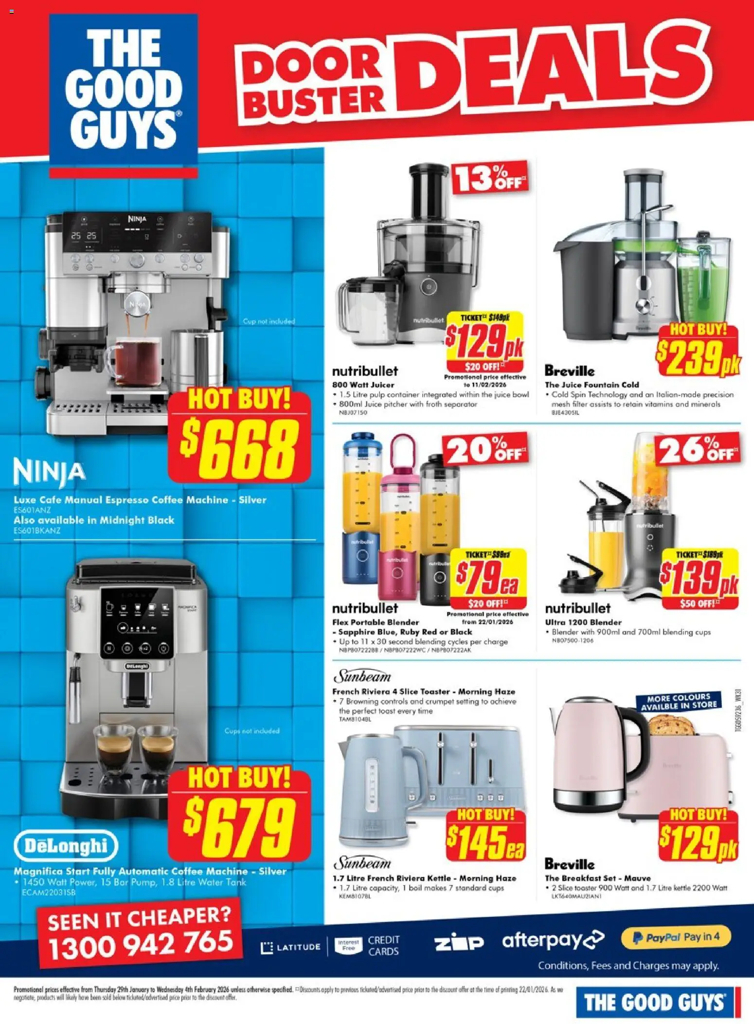 The Good Guys catalogue - valid from 28.01.2026 | Page: 14 | Products: Coffee, Water, Fountain, Blender