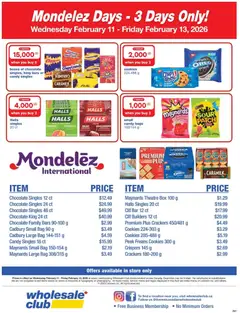 Preview of Wholesale Club - Mondelez Days from shop Wholesale Club valid from 11.02.2026