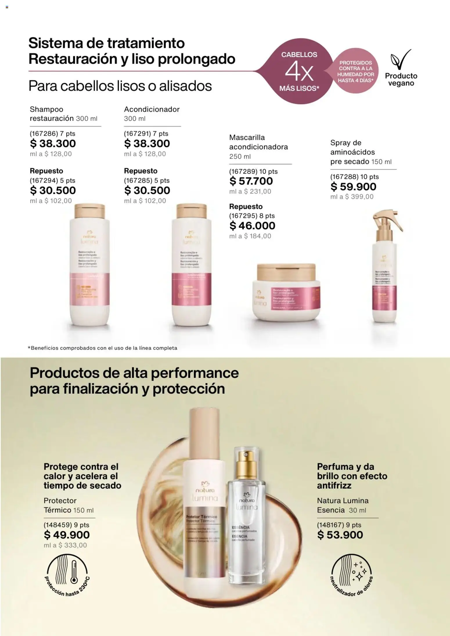 Natura revista - valida desde el 02.01.2026 | Página: 129 | Productos: Shampoo, Brillo, Mascarilla, Acondicionador