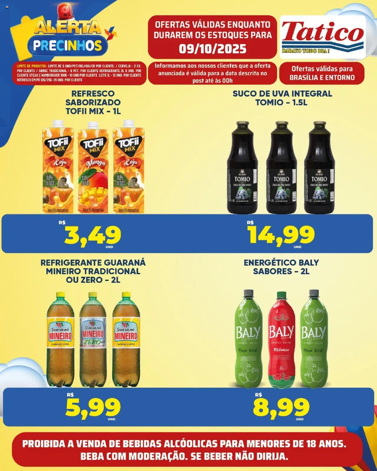 Tatico Folheto - válido de 09.10.2025 | Página: 20 | Produtos: Caju, Refresco, Leite, Cerveja