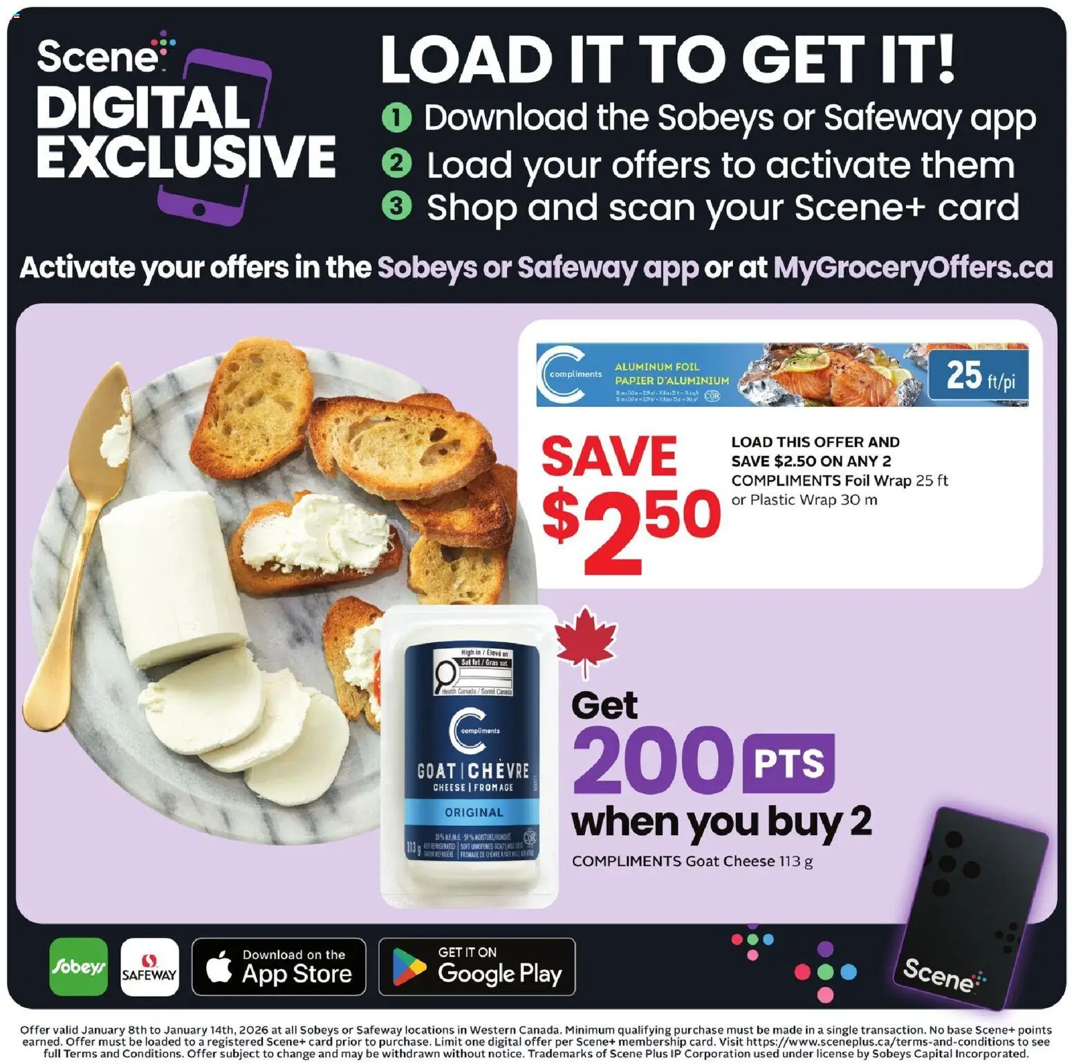 Safeway flyer valid from 08.01.2026 | Page: 20 | Products: Cheese