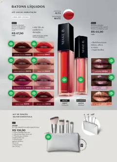 O Boticário - Ciclo 05/2026 - Pré-Visualização do folheto da loja O Boticário, válido de 23.03.2026 | Página: 132 | Produtos: Pincel, Batom, Multifuncional, Necessaire