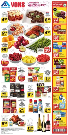 Preview of Vons weekly ads valid from 11.02.2026