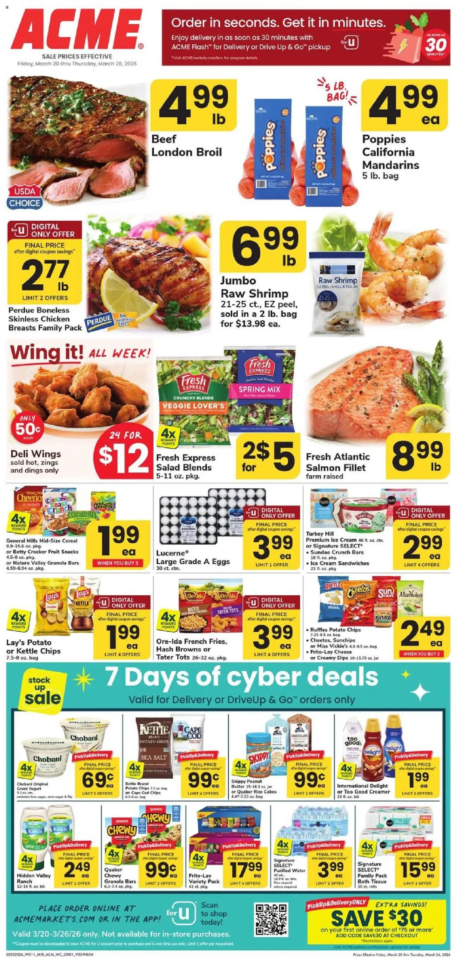 Acme Weekly Ad - valid from 20.03.2026 | Page: 1 | Products: Butter, Yogurt, Cream, Salad