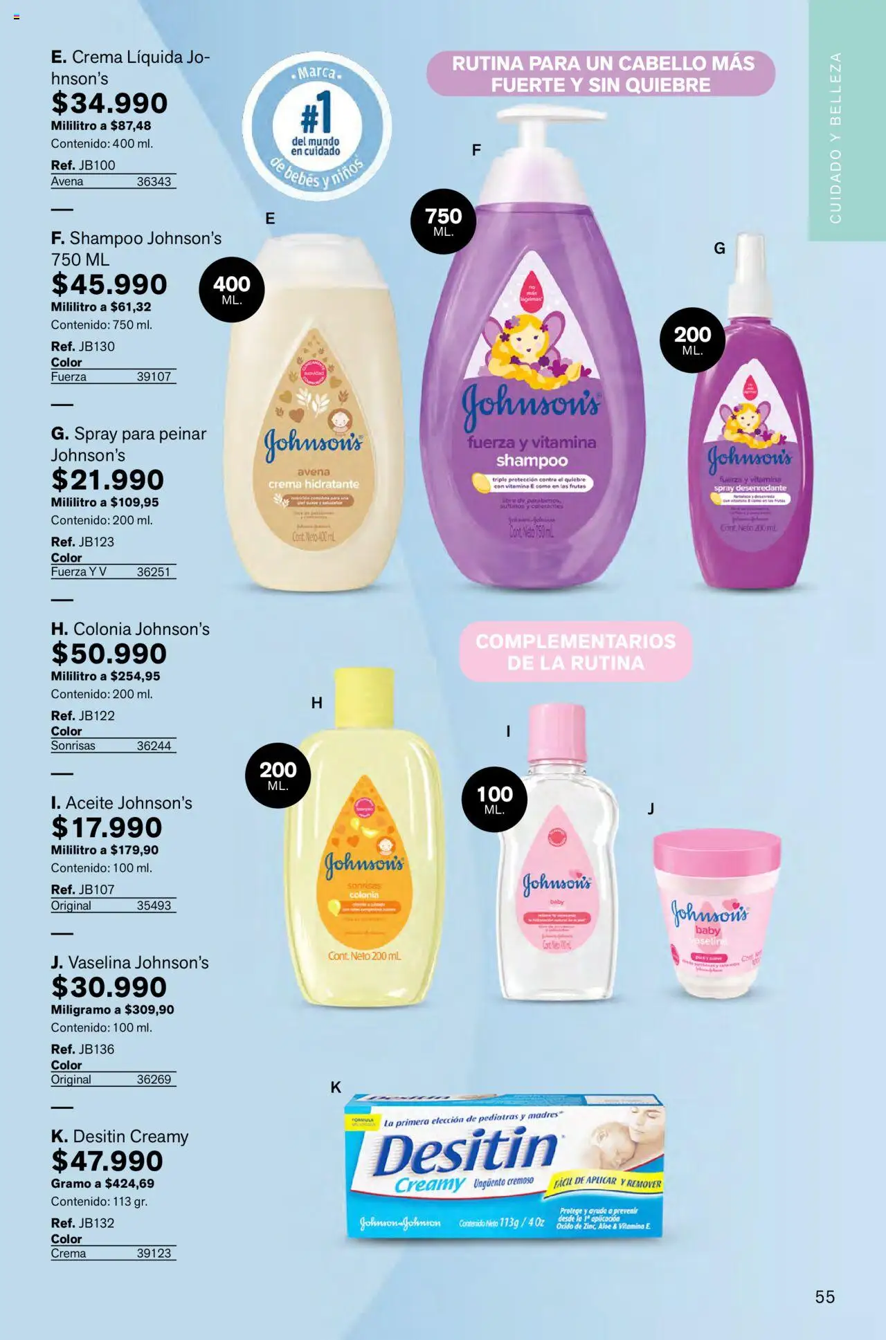 Leonisa revista - valida desde el 01.10.2025 | Página: 55 | Productos: Crema, Avena, Shampoo, Aceite