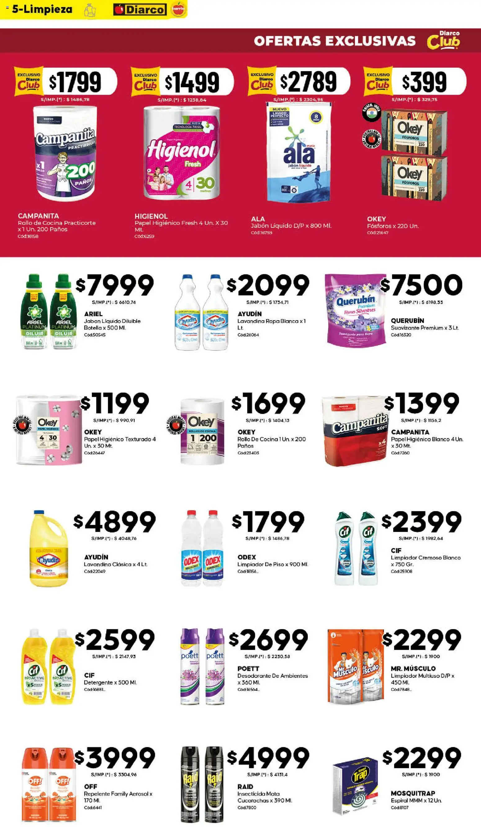 Diarco - Ofertas Diarco Barrio │ válido desde el 03.11.2025 | Página: 5 | Productos: Repelente, Jabón líquido, Jabón, Ropa