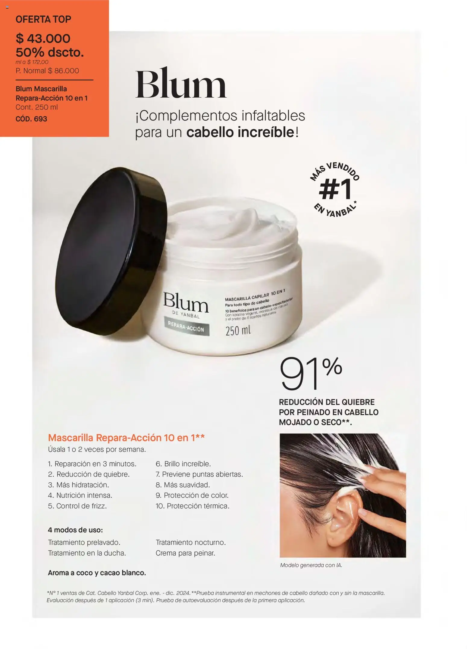 Yanbal revista - valida desde el 03.01.2026 | Página: 104 | Productos: Mascarilla, Top, Coco, Manteca