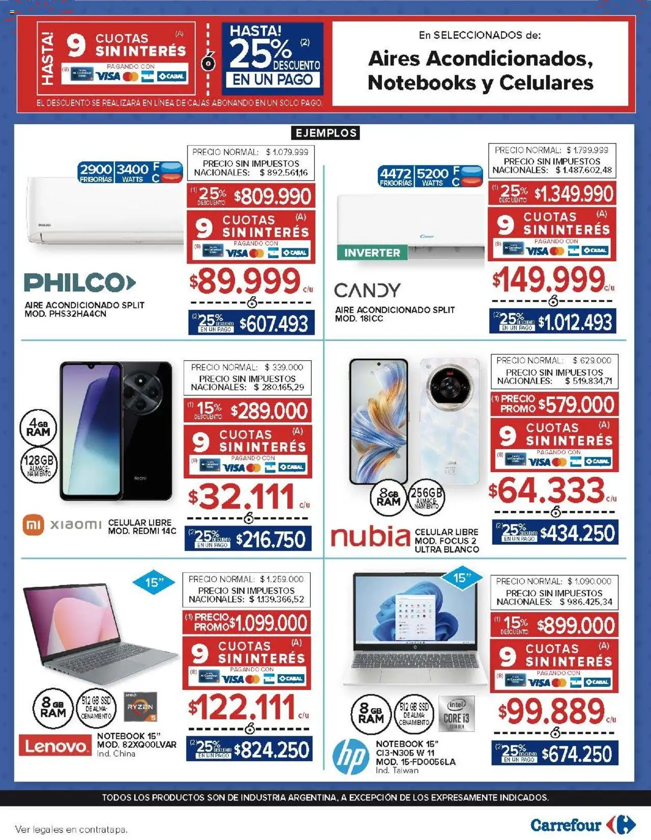 Carrefour ofertas - Comodoro │ válido desde el 01.10.2025 | Página: 26 | Productos: Aire acondicionado, Notebook