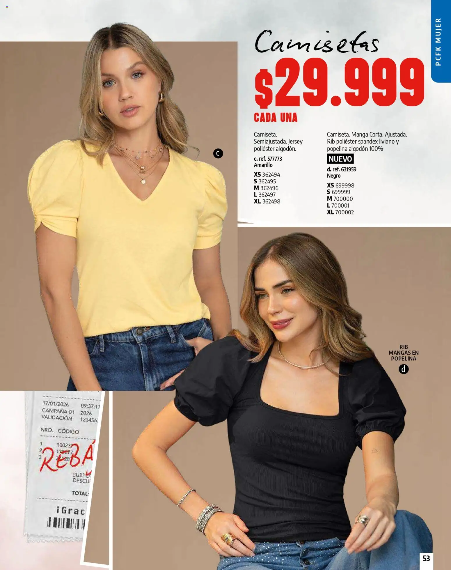 Pacifika revista - valida desde el 01.01.2026 | Página: 53 | Productos: Algodón, Camiseta