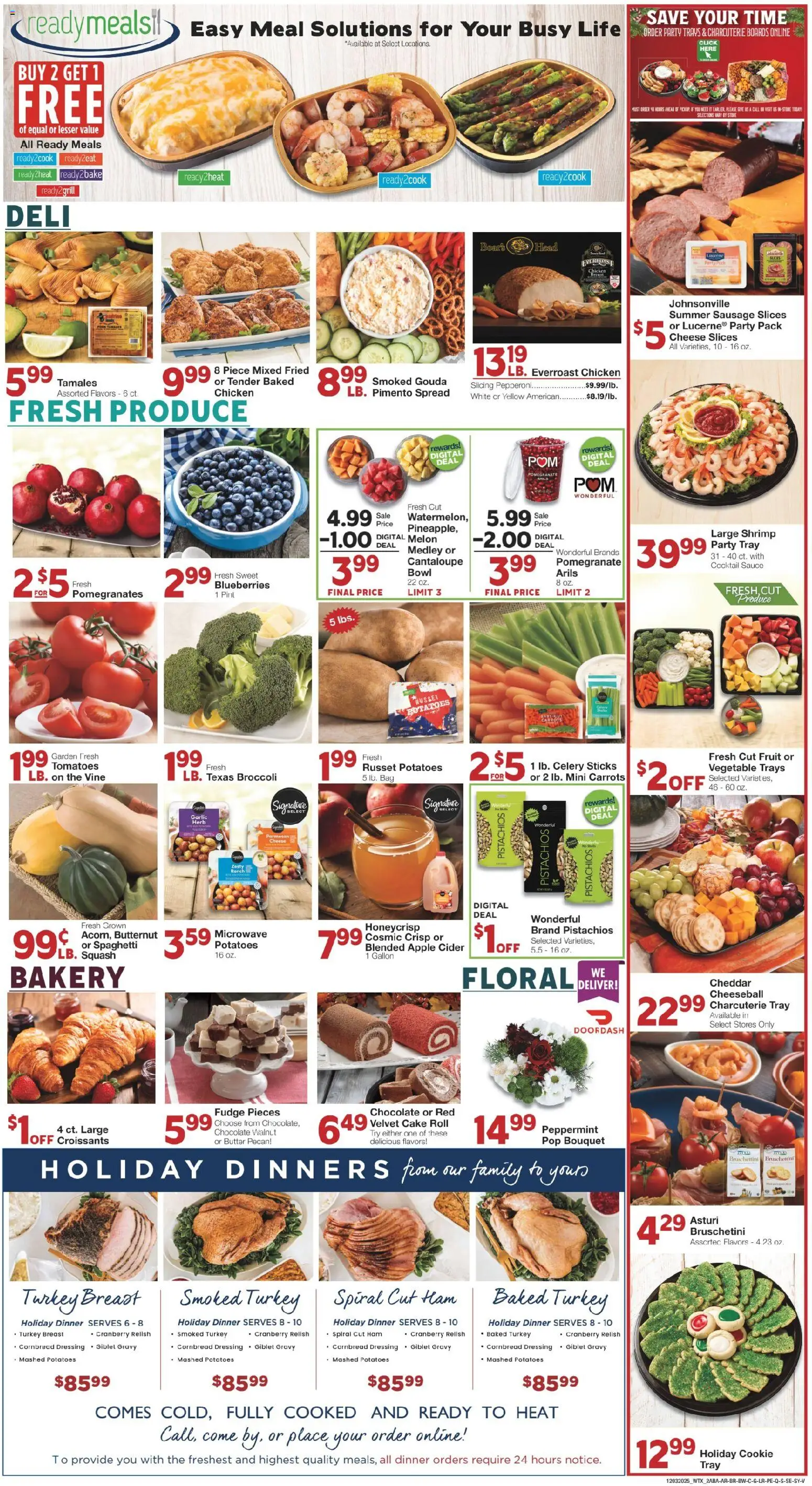 United Supermarkets Weekly Ad - valid from 02.12.2025 | Page: 2 | Products: Cider, Peppermint, Potatoes, Sauce