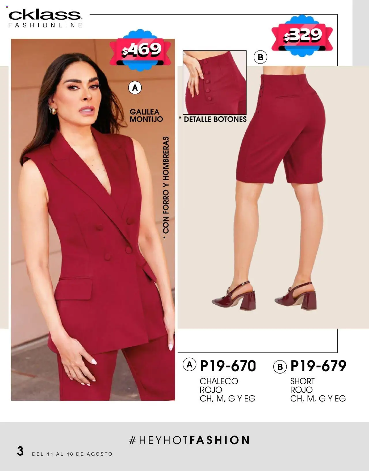Nuevas ofertas de Cklass válidas en toda la República Mexicana desde el 11.08.2025. ¡Encuentra las mejores ofertas en Cklass - Catálogo Hot Fashion! | Página: 4 | Productos: Chaleco, Short