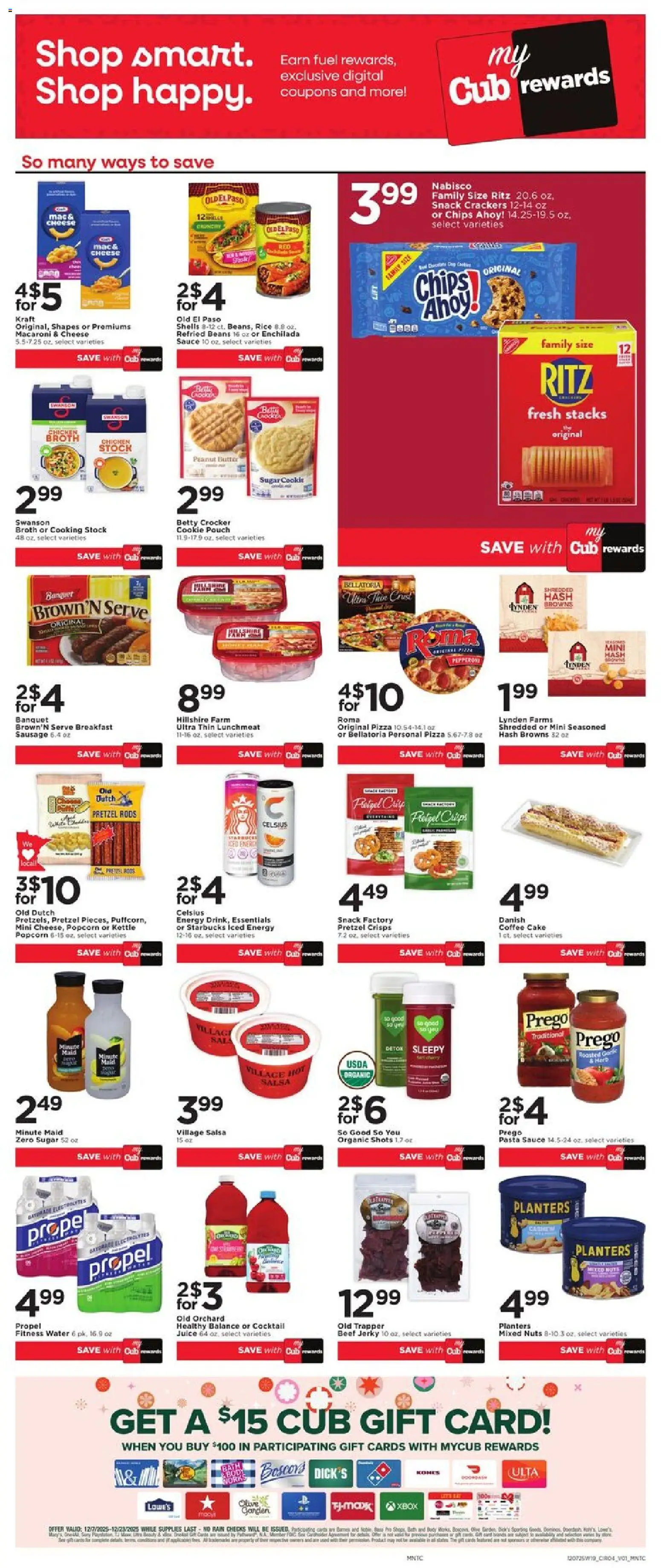 Cub Foods Weekly Ad - valid from 07.12.2025 | Page: 6 | Products: Rice, Nuts, Xbox, Kettle