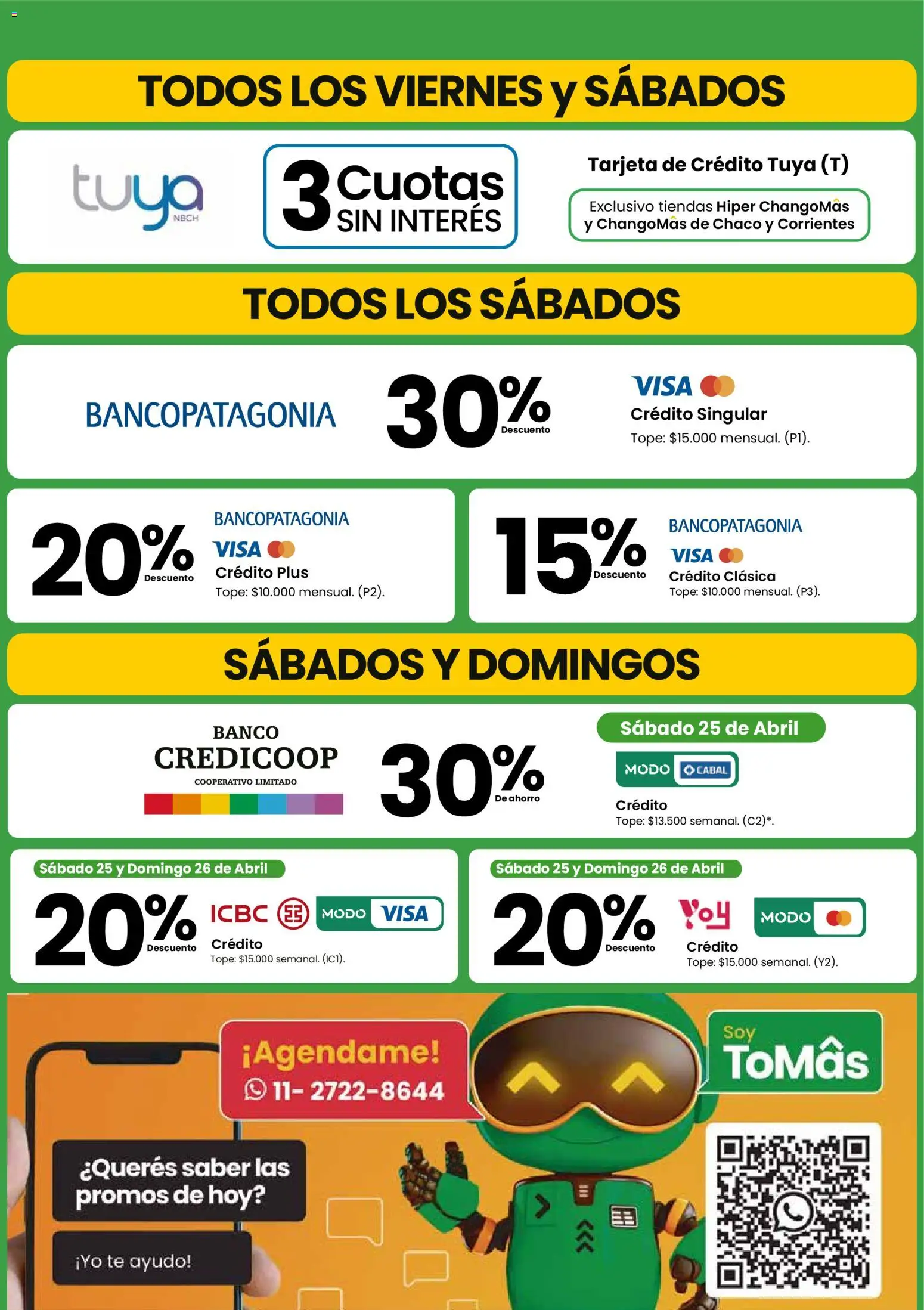 Punto Mayorista Medios de Pago │ válido desde el 01.04.2026 | Página: 4 | Productos: Banco, Té