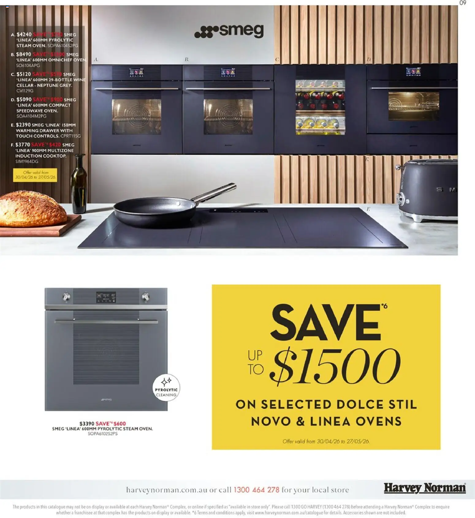 Harvey Norman catalogue - valid from 29.04.2026 | Page: 9 | Products: Drawer, Wine, Oven