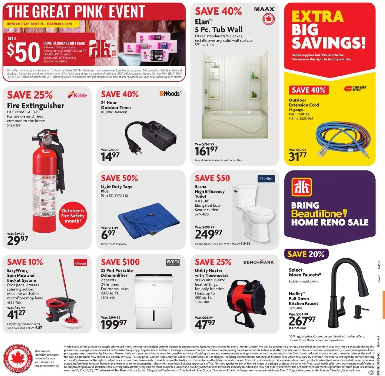 Home Hardware flyer valid from 09.10.2025 | Page: 2 | Products: Fan
