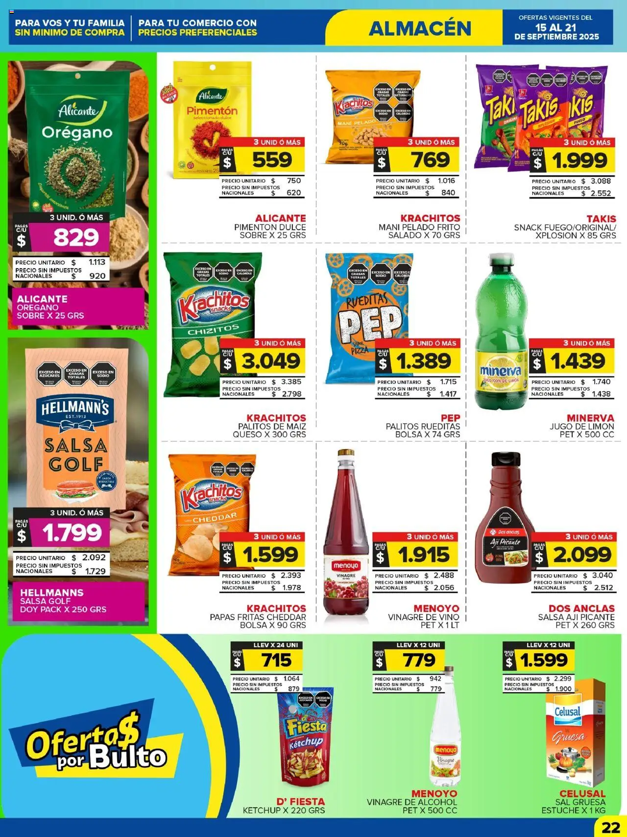 Carrefour Maxi catálogo - Chubut │ válido desde el 15.09.2025 | Página: 22 | Productos: Ketchup, Maiz, Salsa Golf, Limón