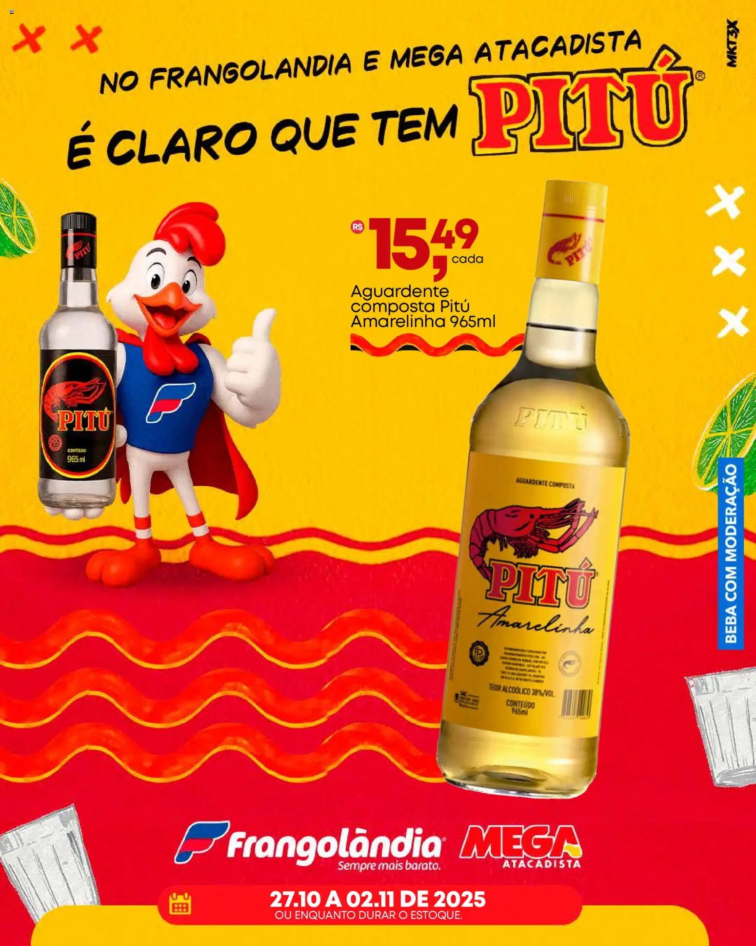 Frangolândia Folheto - válido de 27.10.2025 | Página: 3 | Produtos: Pitu Amarelinha