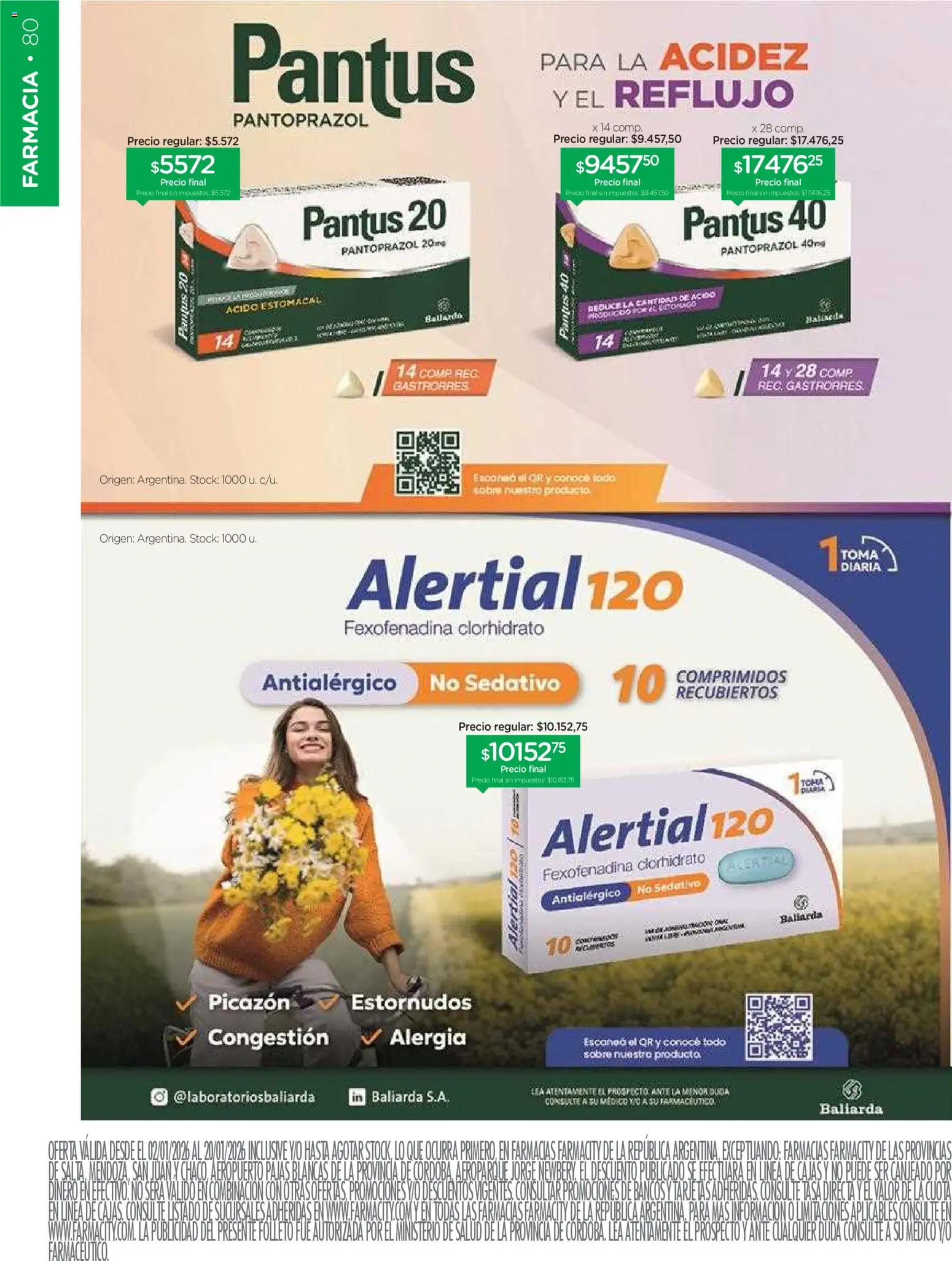 Farmacity catálogo │ válido desde el 02.01.2026 | Página: 80 | Productos: Sobre