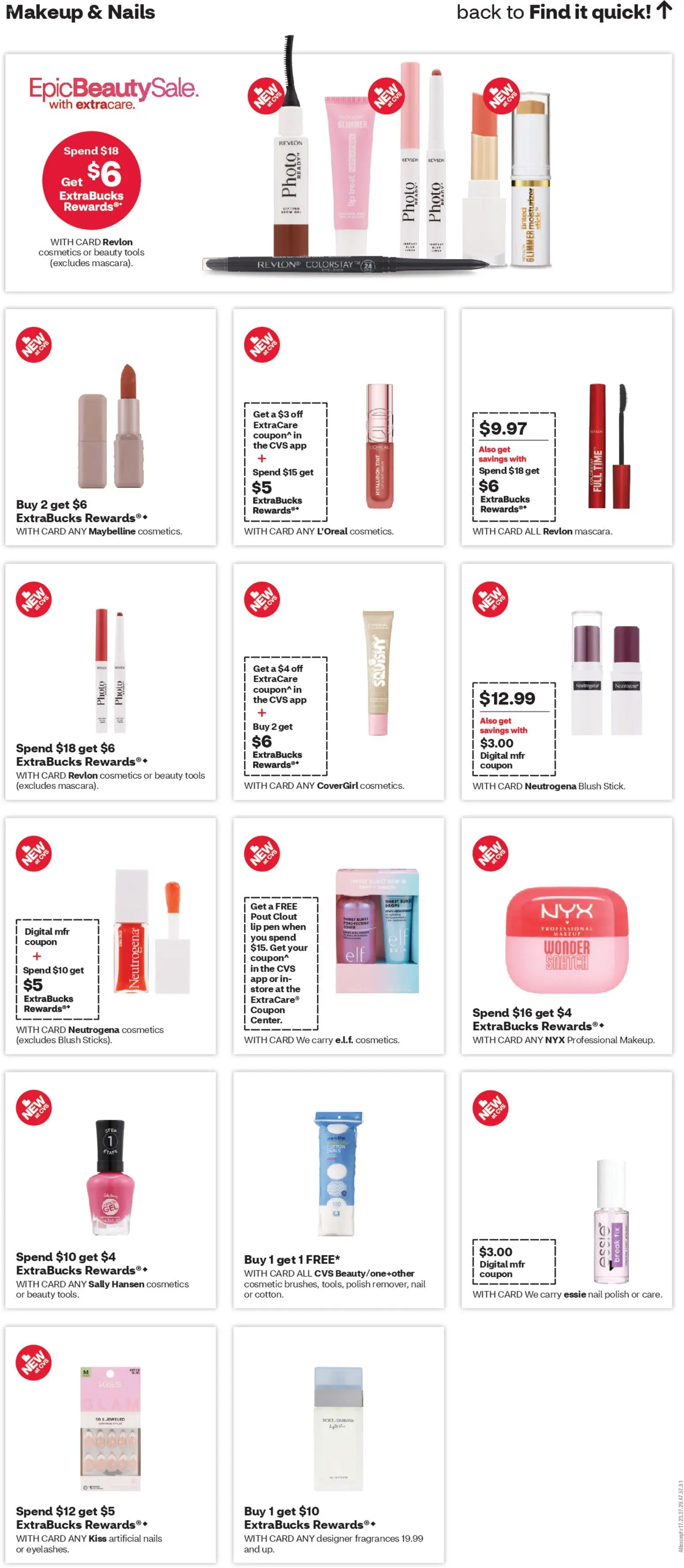 CVS Pharmacy Weekly Ad - CT - valid from 22.03.2026 | Page: 11 | Products: Nail, Blush, Nail polish, Mask