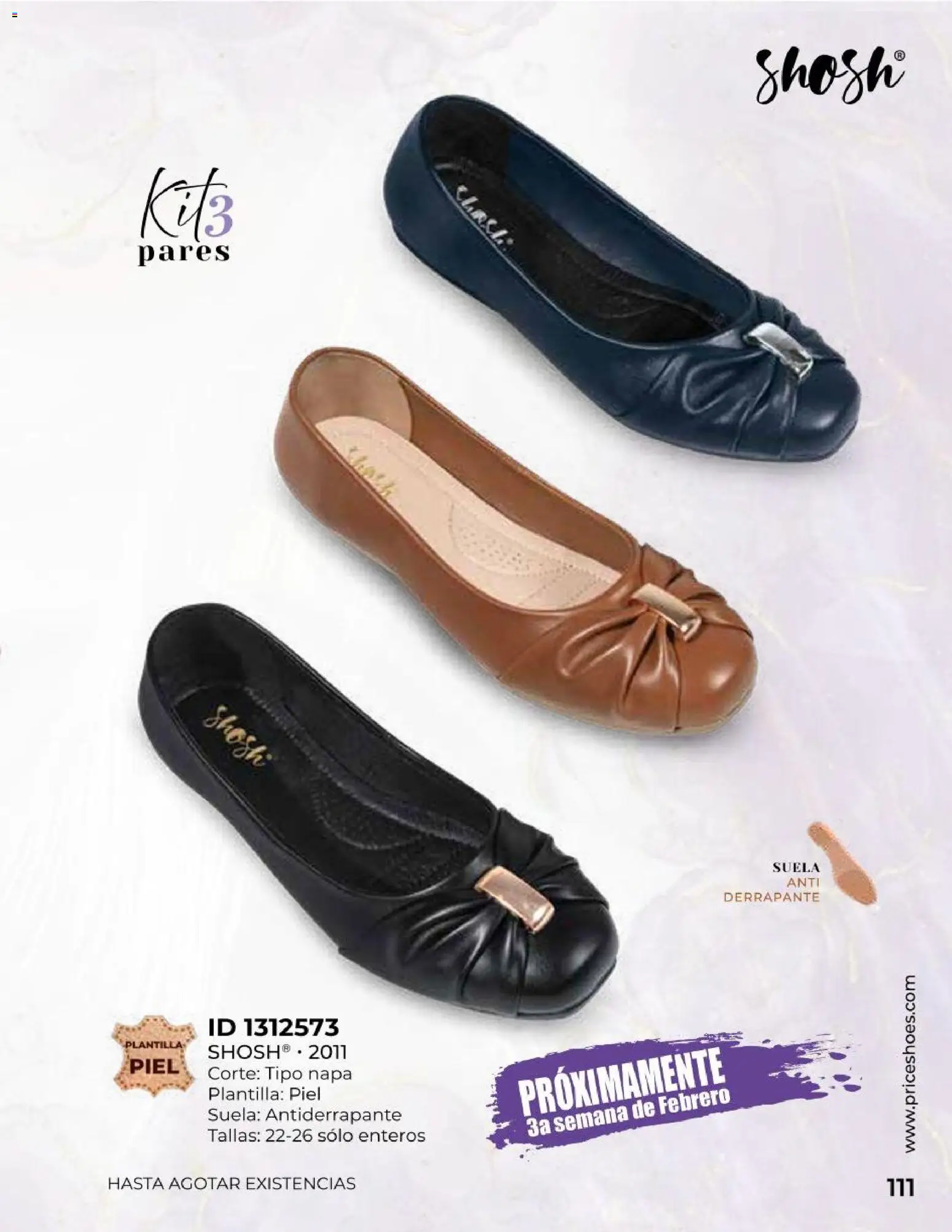 Nuevas ofertas de Price Shoes válidas en toda la República Mexicana desde el 15.02.2026. ¡Encuentra las mejores ofertas en Price Shoes catálogo Confort! | Página: 111