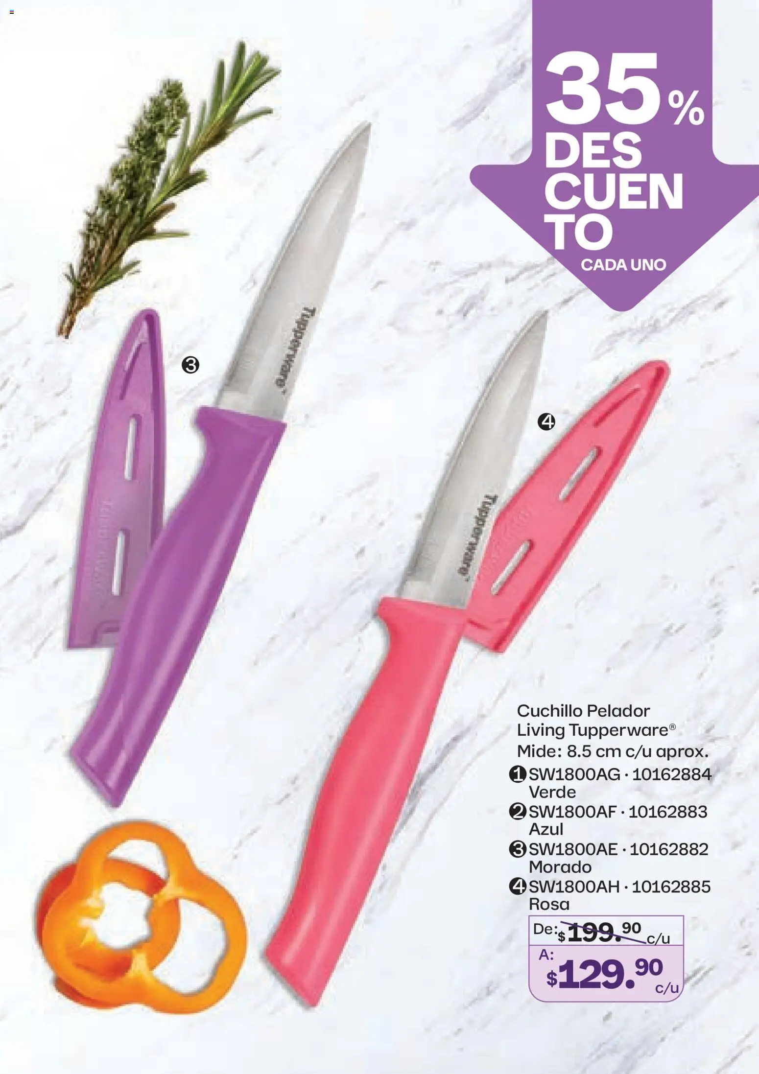 Nuevas ofertas de Tupperware válidas en toda la República Mexicana desde el 23.03.2026. ¡Encuentra las mejores ofertas en Tupperware catálogo! | Página: 103 | Productos: Cuchillo