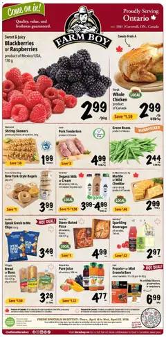 Preview of Farm Boy weekly flyer / circulaire from shop Farm Boy valid from 16.04.2026