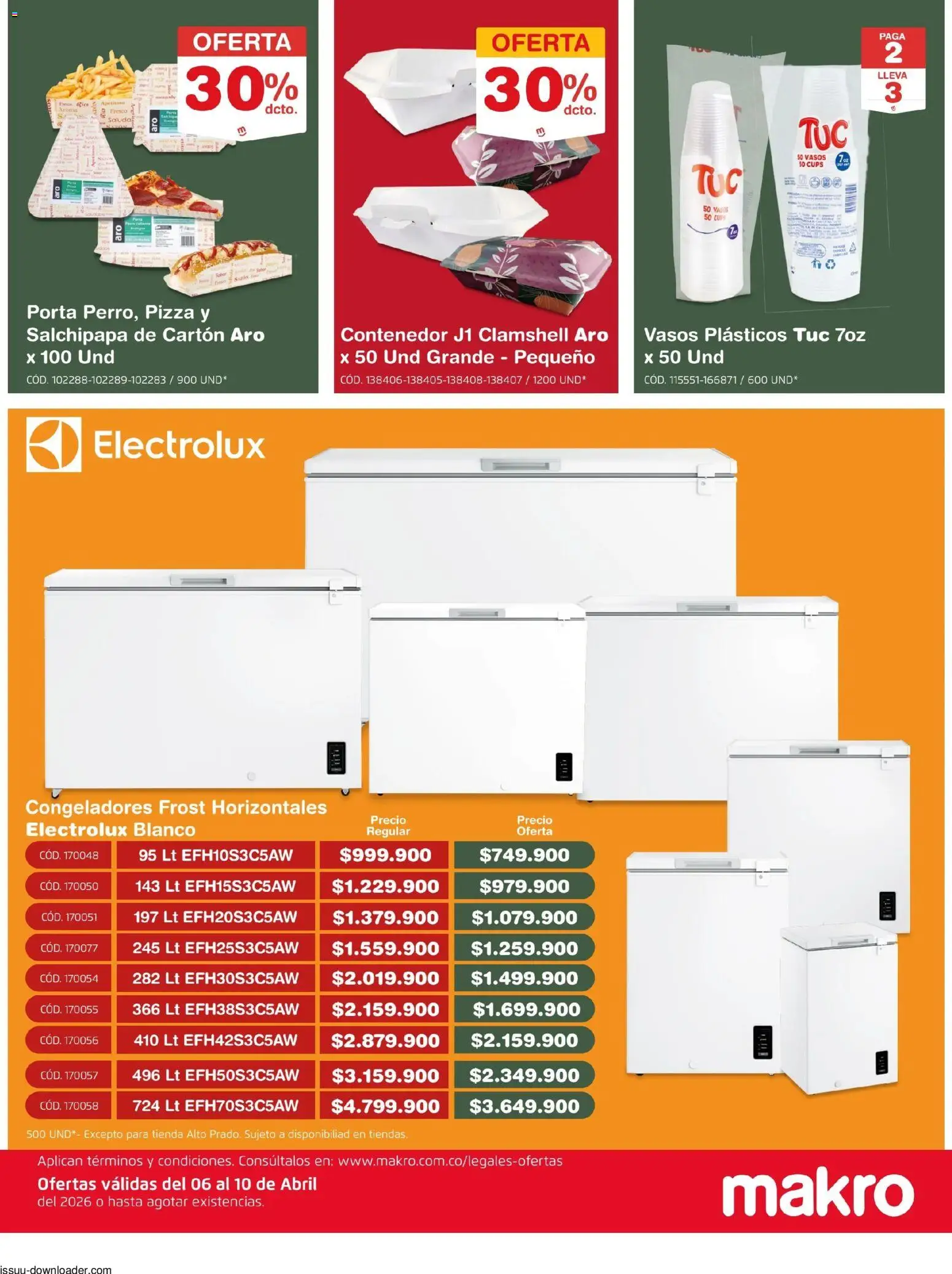 Makro revista - valida desde el 06.04.2026 | Página: 8 | Productos: Vasos, Pizza