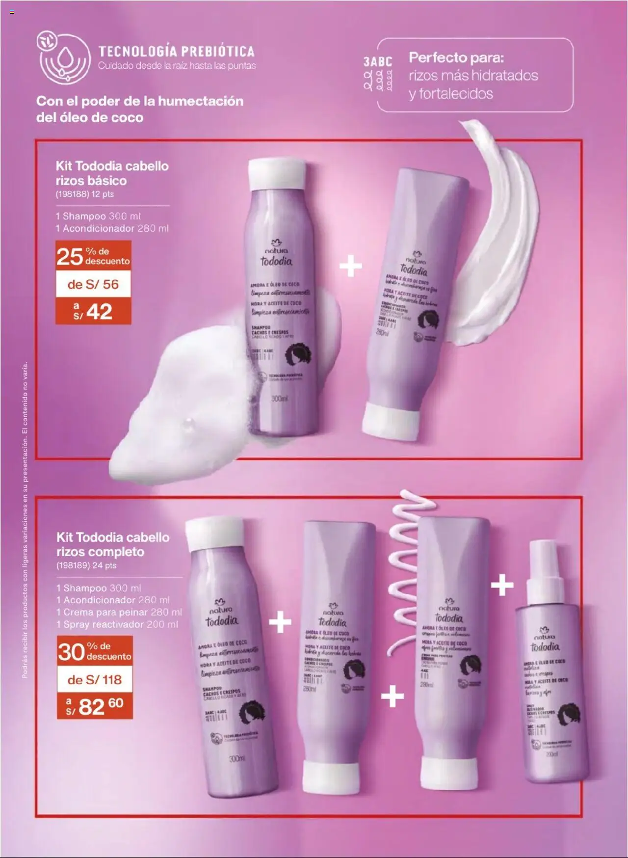Catálogo Natura válido desde 03.10.2025 | Página: 152 | Productos: Shampoo, Acondicionador, Aceite, Crema