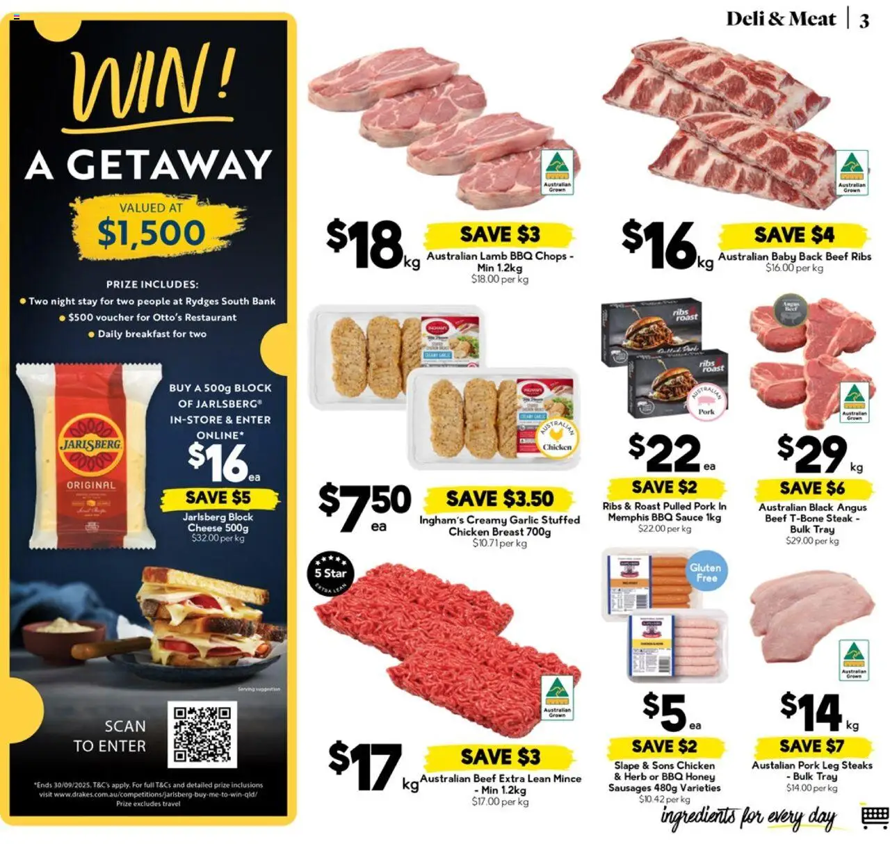 Drakes catalogue - valid from 17.09.2025 | Page: 3 | Products: Chicken, Beef, Steak, Sauce