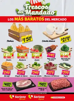 Vista previa de Soriana Frescos del Mandado Mercado: Tamaulipas, nuevo folleto de la tienda, válido en México a partir del 21.04.2026