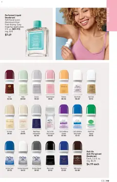 Preview of Avon weekly ads valid from 28.01.2026 | Page: 119 | Products: Bath, Powder, Deodorant, Antiperspirant