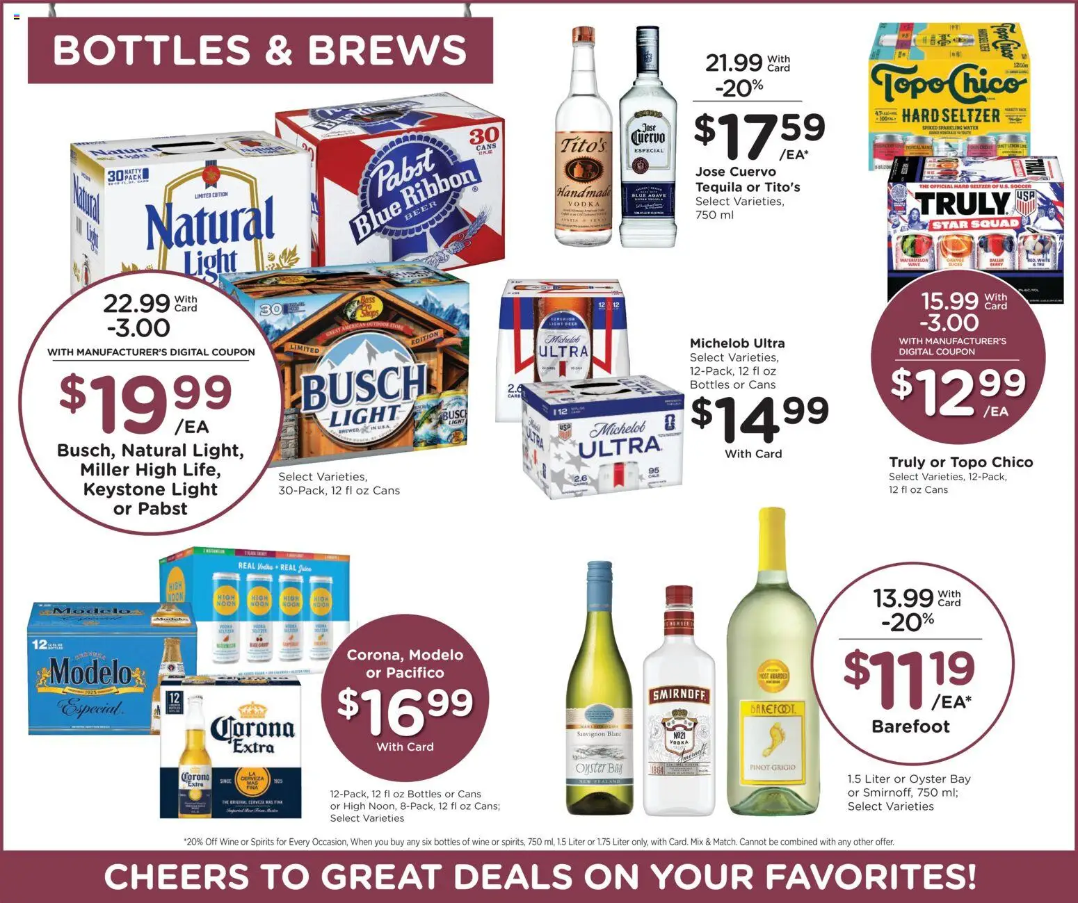 Smith's Weekly Ad - WY - valid from 08.04.2026 | Page: 14 | Products: Wine, Beer, Vodka, Lemon