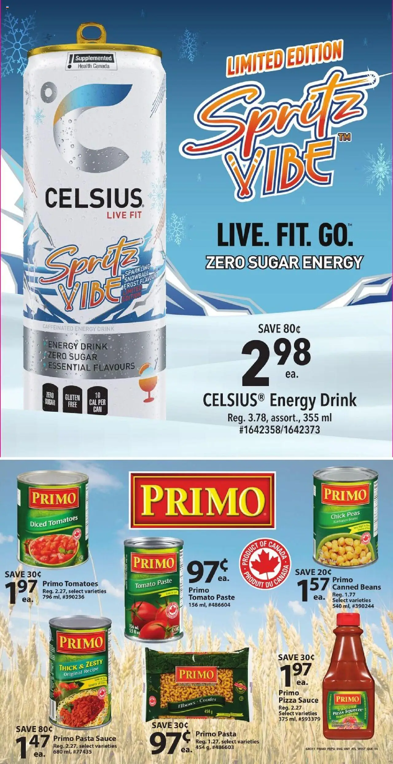 Giant Tiger flyer valid from 15.10.2025 | Page: 16 | Products: Pasta, Pizza, Tomatoes