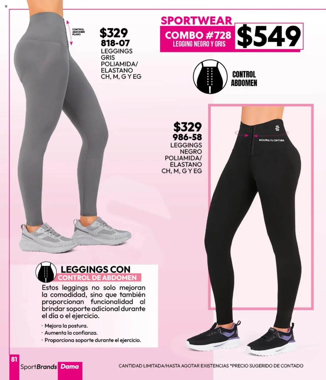 Nuevas ofertas de Cklass válidas en toda la República Mexicana desde el 16.09.2025. ¡Encuentra las mejores ofertas en Cklass - Catálogo Invierno Sportbrands! | Página: 82 | Productos: Leggings
