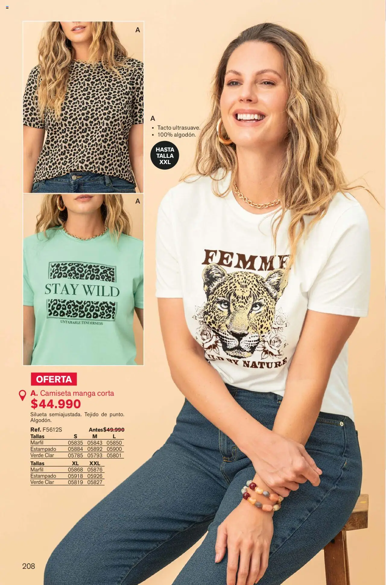Leonisa revista - valida desde el 01.09.2025 | Página: 208 | Productos: Camiseta
