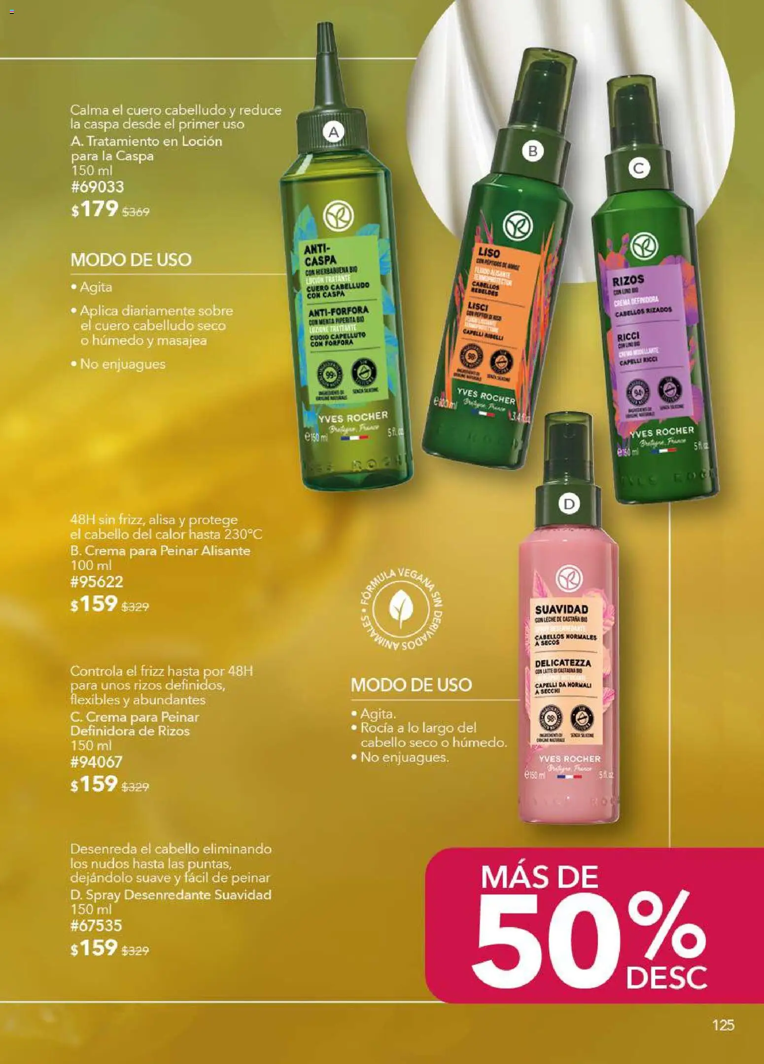 Nuevas ofertas de Yves Rocher válidas en toda la República Mexicana desde el 09.12.2025. ¡Encuentra las mejores ofertas en Yves Rocher campaña 17 2025! | Página: 127 | Productos: Crema, Leche, Loción, Sobre