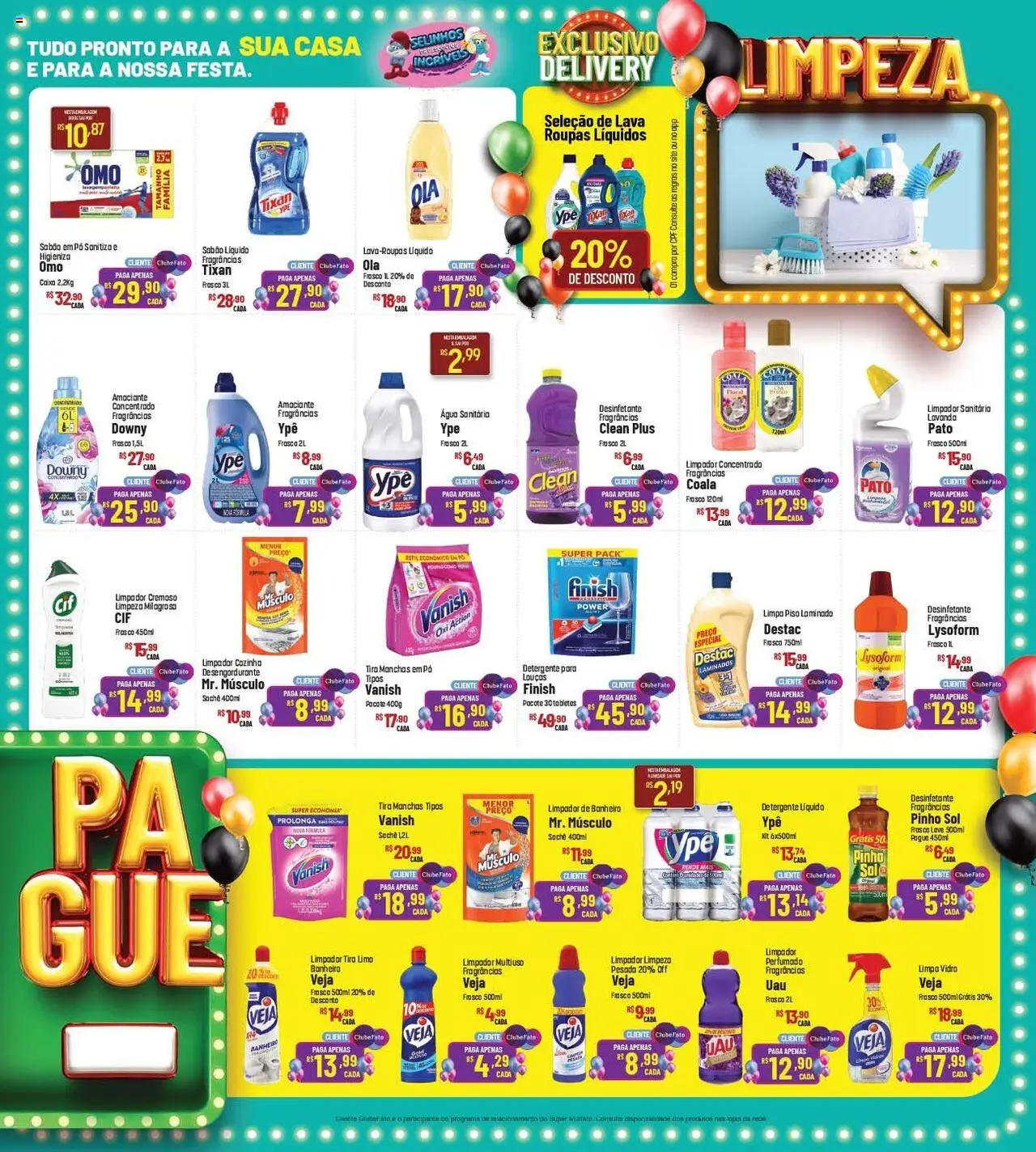 Super Muffato Folheto - válido de 25.07.2025 | Página: 19 | Produtos: Cará, Roupas, Vanish, Água sanitária