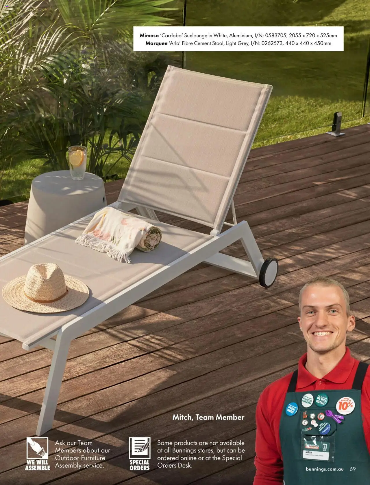 Bunnings Warehouse catalogue - valid from 03.09.2024 | Page: 69 | Products: Light, Outdoor furniture