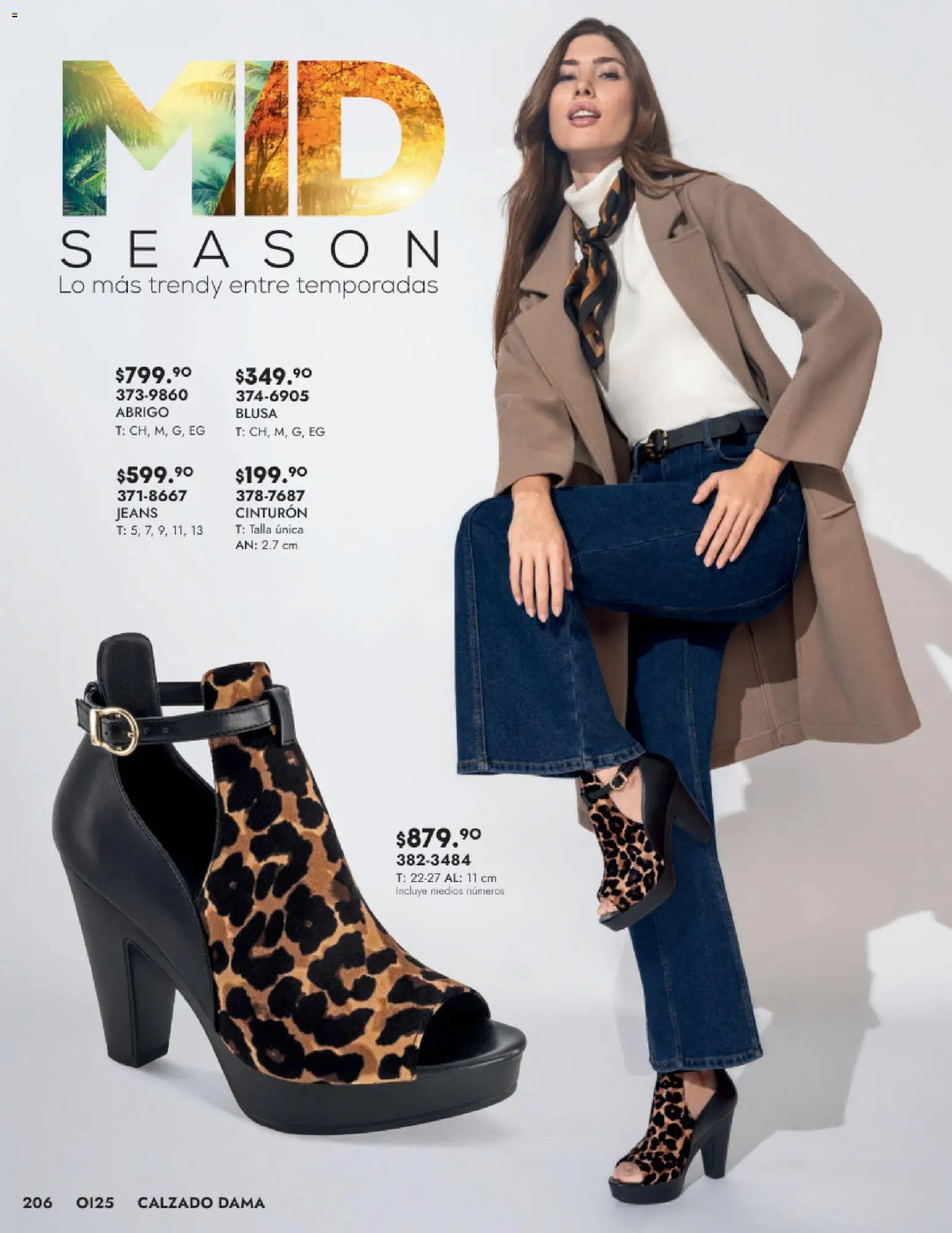 Nuevas ofertas de Andrea válidas en toda la República Mexicana desde el 24.08.2025. ¡Encuentra las mejores ofertas en Andrea - Catálogo Calzado Dama! | Página: 206 | Productos: Blusa, Abrigo, Cinturón