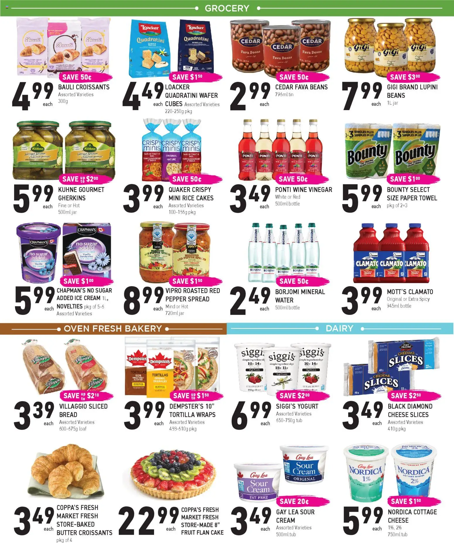 Coppas Fresh Market flyer valid from 12.02.2026 | Page: 3 | Products: Bakery, Yogurt, Chocolate, Wine