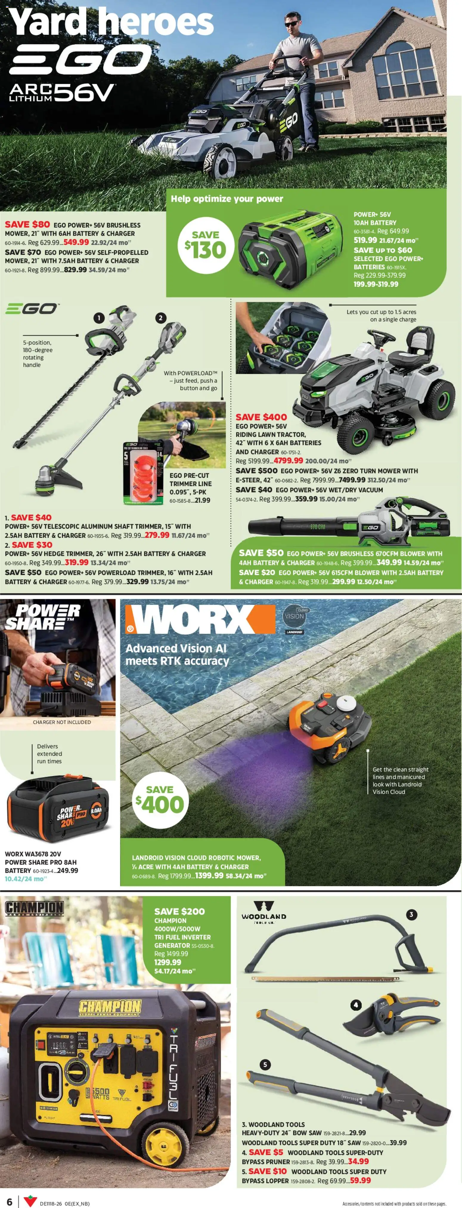 Canadian Tire flyer valid from 30.04.2026 | Page: 8 | Products: Mower, Battery