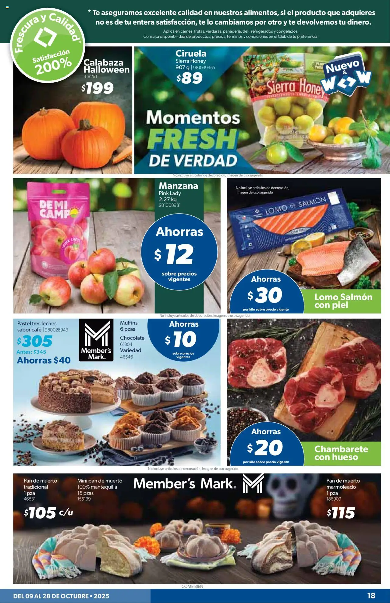Nuevas ofertas de Sam's Club válidas en toda la República Mexicana desde el 09.10.2025. ¡Encuentra las mejores ofertas en Sam's Club - Catálogo! | Página: 17 | Productos: Manzana, Café, Té, Sobre