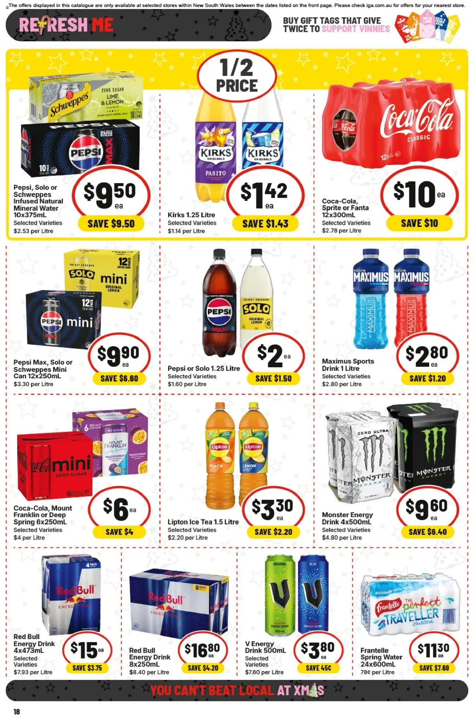 IGA catalogue - valid from 26.11.2025 | Page: 17 | Products: Coca Cola, Pepsi, Passionfruit, Lemon