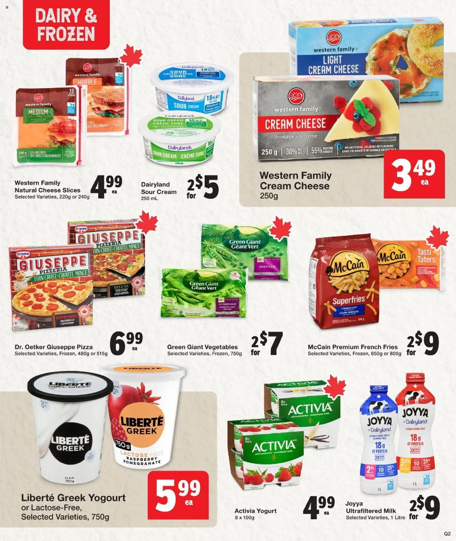 Quality Foods flyer valid from 30.10.2025 | Page: 8 | Products: Cream, Milk, Cheese, Yogurt