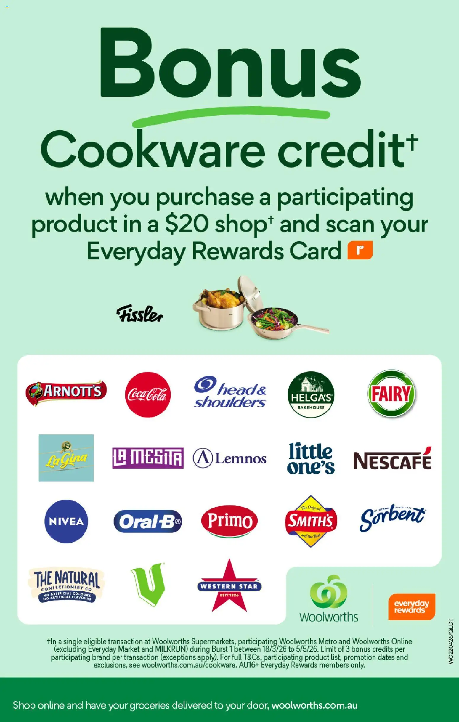 Woolworths catalogue - valid from 22.04.2026 | Page: 11 | Products: Cookware, Coca Cola, Nescafe
