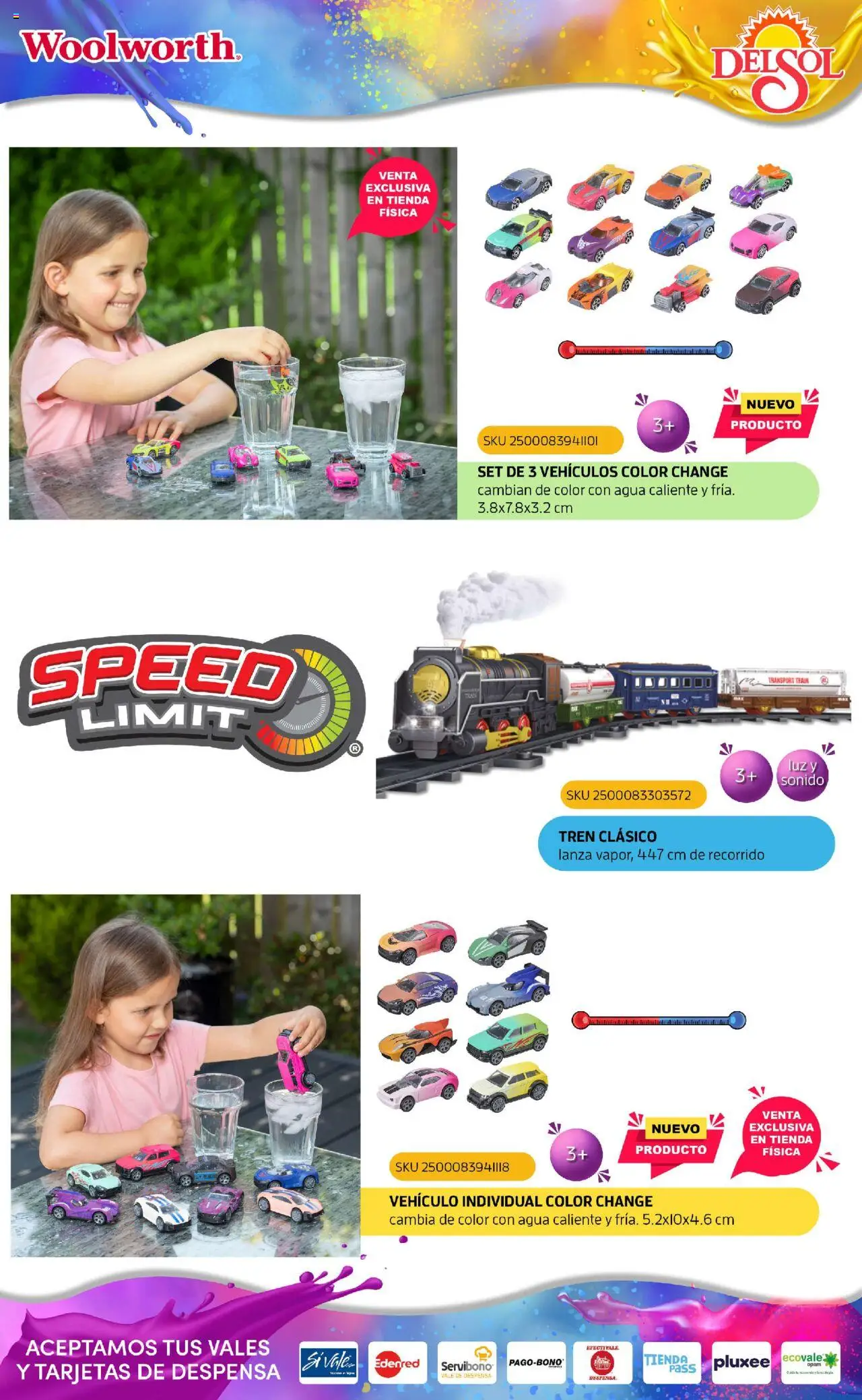 Nuevas ofertas de Del Sol y Woolworth válidas en toda la República Mexicana desde el 07.10.2025. ¡Encuentra las mejores ofertas en Del Sol y Woolworth - Catálogo Castillo Del Juguete! | Página: 169 | Productos: Agua, Despensa