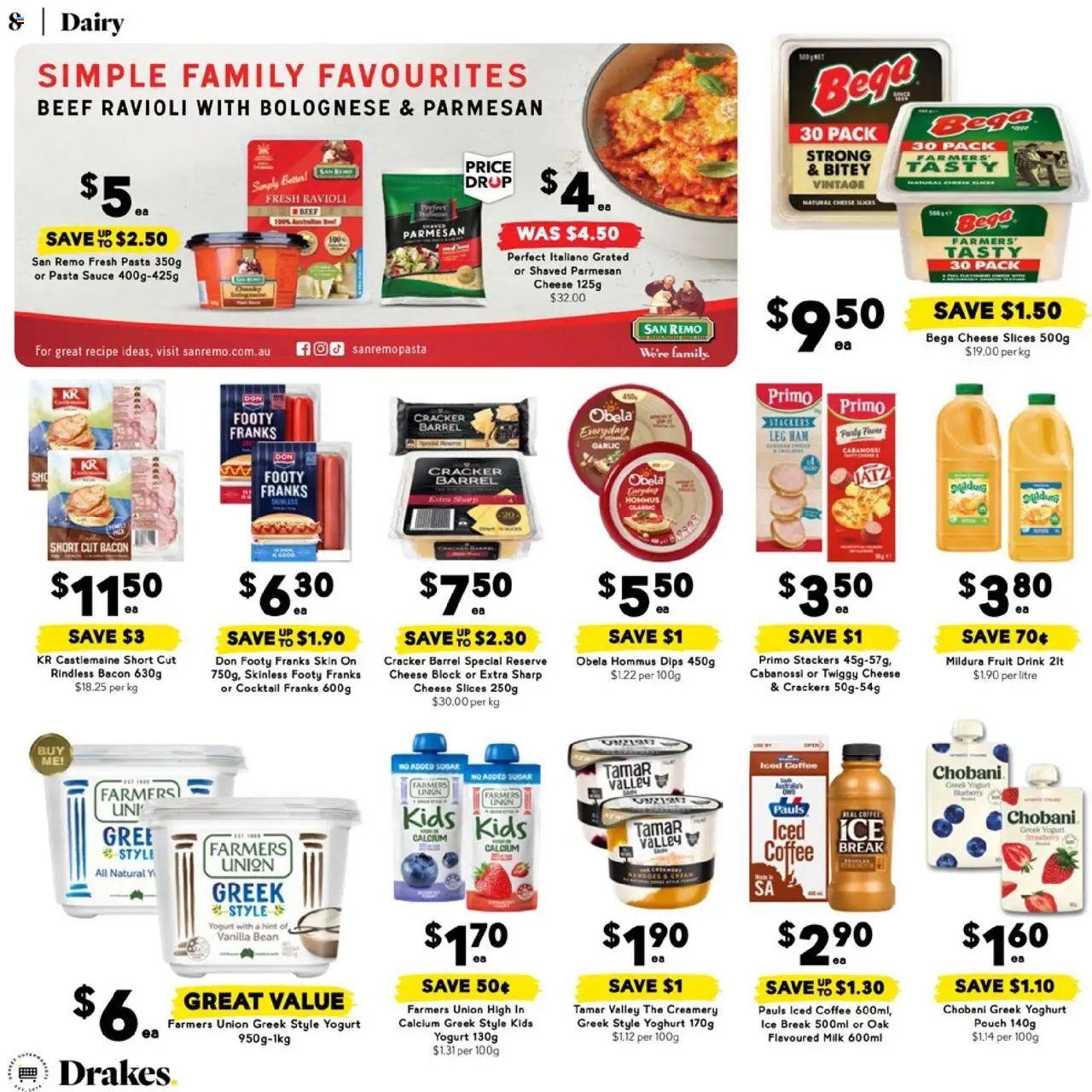 Drakes catalogue - valid from 25.06.2025 | Page: 8 | Products: Crackers, Yoghurt, Ham, Garlic