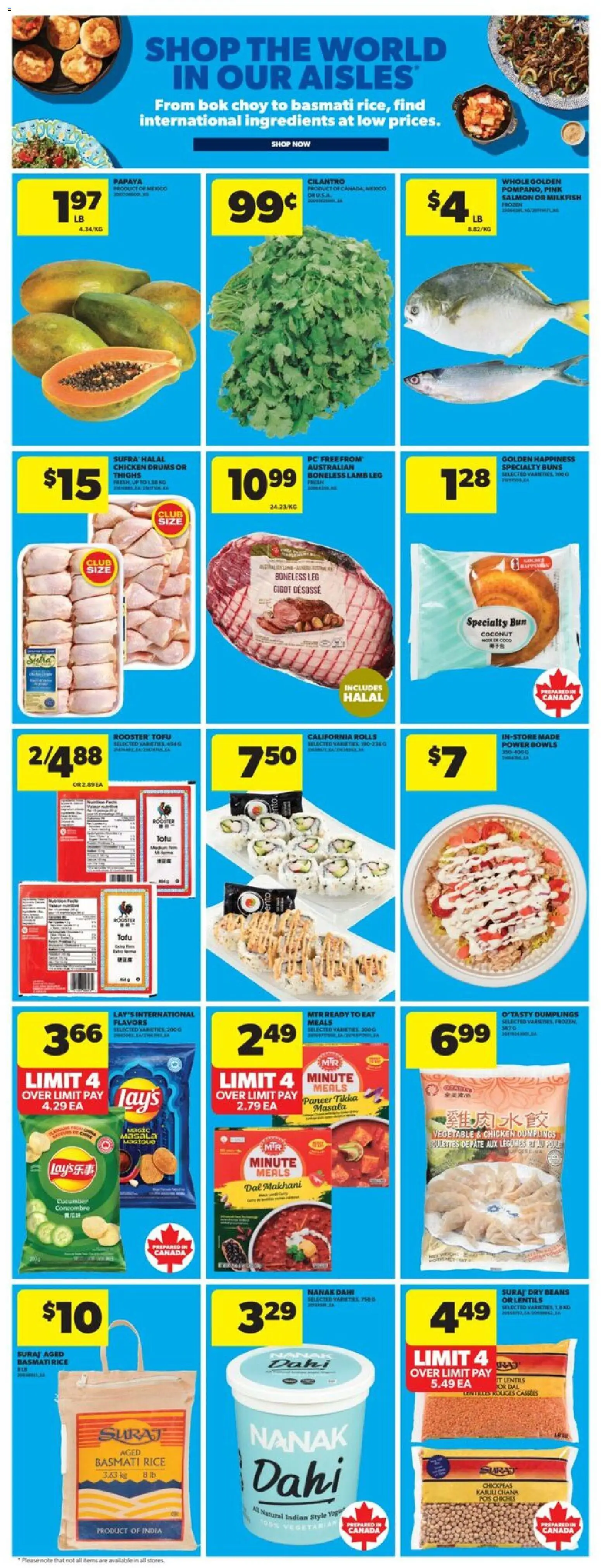 Real Canadian Superstore flyer valid from 23.10.2025 | Page: 17 | Products: Rice, Fish, PC, Chicken